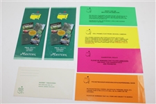 Collection Of Masters Ephemera - Tickets, Pairing Sheets, Spectator Guides, 2017 Comm. Pin & more