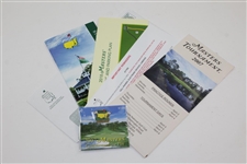 Collection Of Masters Ephemera - Tickets, Pairing Sheets, Spectator Guides, 2017 Comm. Pin & more