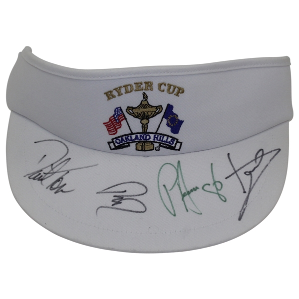Ryder Cup Hat Signed By Captain Padraig Harrington, Davis Love, David Toms, & Luke Donald JSA ALOA