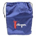 Hogan Co. Red & White Logo Blue Drawstring Shoe Bag