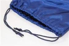 Hogan Co. Red & White Logo Blue Drawstring Shoe Bag