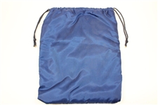 Hogan Co. Red & White Logo Blue Drawstring Shoe Bag