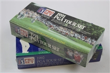 Full Complete Unopened Sets of 1991 & 1992 PGA Tour Set Golf Cards