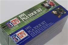 Full Complete Unopened Sets of 1991 & 1992 PGA Tour Set Golf Cards