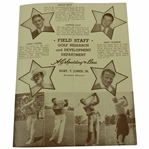 Lawson Little Signed 1938 A.G. Spalding Scorecard with Smith, Cooper, Thomson & Little Cover JSA ALOA