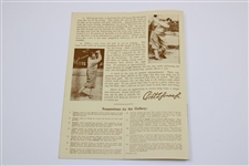 Lawson Little Signed 1938 A.G. Spalding Scorecard with Smith, Cooper, Thomson & Little Cover JSA ALOA