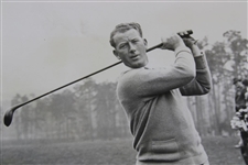 Jimmy Hines 1934 Wire Photo at 'Augusta Masters' Golf Tournament' with Acme Stamp 3/24/1934