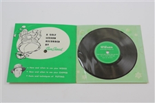 Sam Snead 'Merry Christmas' with Personal Golf Lesson Wilson Phonograph Record - Unused
