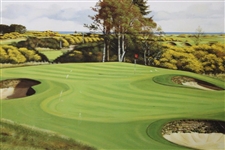 Carnoustie Golf Links Ltd Ed 693/850 Artist Graeme Baxter Signed Print - Framed