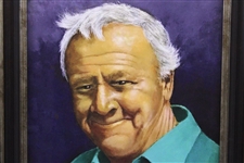 Arnold Palmer Ltd Ed 12/25 Artists Proof Canvas Portrait Painting by Bill Waugh with COA