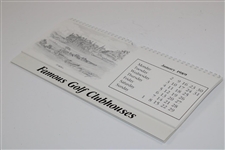 1989 'Famous Golf Clubhouses' Calendar by Artist Bill Waugh