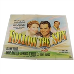 The Ben Hogan Story “Follow The Sun” Large Movie Poster with Movie Stills & Photos - 33 x 44