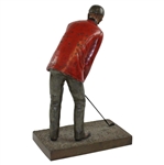 Circa 1890-95 John E Laidlay in Red Jacket Polychrome Cold-Painted Bronze Figure - #4