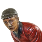Circa 1890-95 John E Laidlay in Red Jacket Polychrome Cold-Painted Bronze Figure - #4