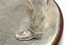 Young Tom Morris Solid Sterling Silver Golfer Figure on Plinth