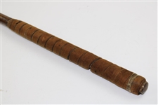 Mid-Late 1800's Brass Head Rut Iron with Deep Concave Face and D.S. Shaft Stamp - Attributed to David Strath