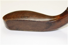 Early 1800's Putter Made of Fruitwood & F.O. Crawford Shaft Stamp 