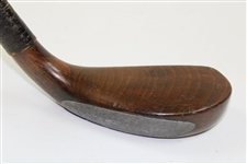 Early 1800's Putter Made of Fruitwood & F.O. Crawford Shaft Stamp 