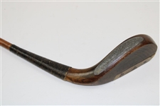 Early 1800's Putter Made of Fruitwood & F.O. Crawford Shaft Stamp 