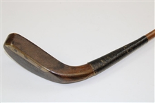 Early 1800's Putter Made of Fruitwood & F.O. Crawford Shaft Stamp 