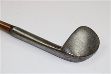 Mid 1800's Unknown Maker Rut Iron with Owners Initials 'A.M.' Shaft Stamp