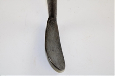 Rare Oval Bunker Iron with Knurled Ring Maker Hosel Mark - Woking GC Collection #24