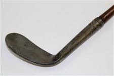 Rare Oval Bunker Iron with Knurled Ring Maker Hosel Mark - Woking GC Collection #24