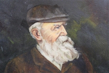 Original Tom Morris Oil on Canvas Large Painting - Deluxe Framed
