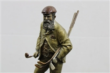 Ltd Ed Old Tom Morris 'Keeper of the Greens' Statue #319/2500 on Plinth by Michael Roche - 1991