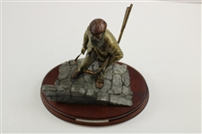 Ltd Ed Old Tom Morris 'Keeper of the Greens' Statue #319/2500 on Plinth by Michael Roche - 1991