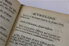 1682 The Prefent State of England To The Right Honourable Charles Lord Cheyne Book - 14th Edition