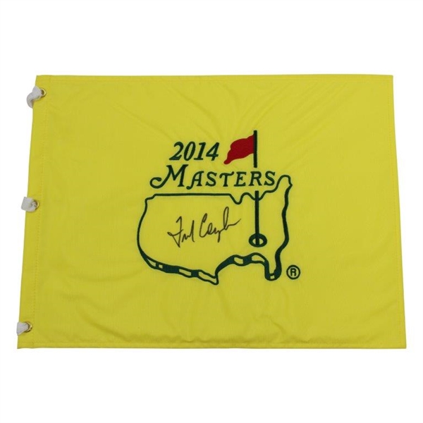 Fred Couples Signed 2014 Masters Embroidered Flag JSA ALOA