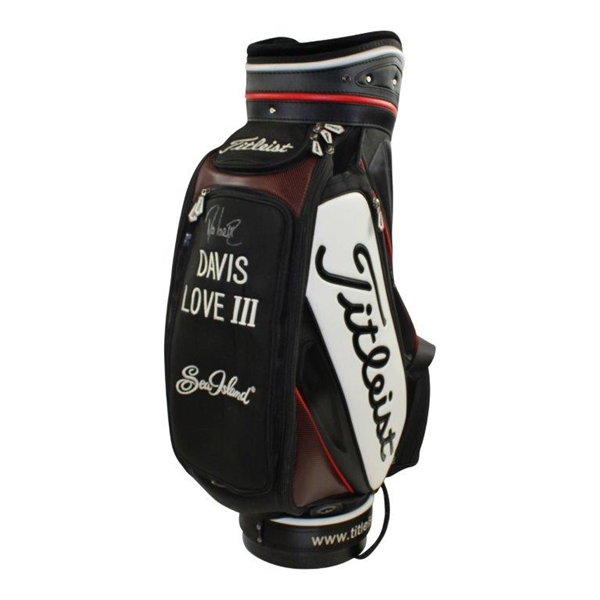 Davis Love III Signed Titleist Sea Island Full Size Golf Bag JSA ALOA