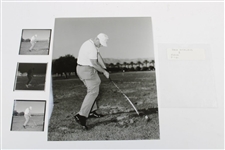 Jack Nicklaus Eldorado 2-1-1962 Photo with Original Negative & Two Small Photos