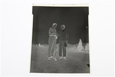 Ben Hogan & Lloyd Mangrum Shaking Hands Photo with Original Negative