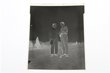 Ben Hogan & Lloyd Mangrum Shaking Hands Photo with Original Negative