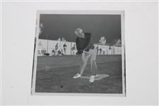 Arnold Palmer 4-16-1969 Photo with Original Negative & Small Photo