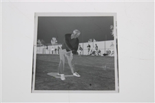 Arnold Palmer 4-16-1969 Photo with Original Negative & Small Photo