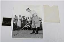 Gene Sarazen on Tee Alex J. Morrison Photo with Original Negative