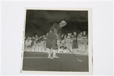 Gene Sarazen on Tee Alex J. Morrison Photo with Original Negative