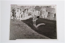 Lloyd Mangrum Hits From Bunker Alex J. Morrison Photo with Original Negative