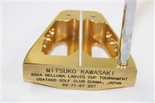 Mitsuko Kawasaki 2004 Belluna Ladies Cup Tournament Winner Bobby Grace Gold Plated Putter