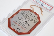 1930 US Open at Interlachen CC Final Round Ticket #4146 - Bobby Jones Grand Slam - PSA Pop 1/1