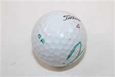 Angel Cabrera Signed Personal Used Titleist 4 Logo Golf Ball JSA ALOA