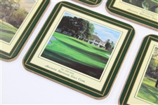 Set of Five (5) Augusta National Golf Club Linda Hartaugh Coasters