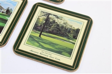 Set of Five (5) Augusta National Golf Club Linda Hartaugh Coasters