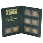 Full Set of Eight (8) PGA Tour Partners Club The Signature Series Medals in Original Case