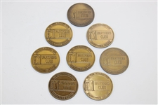 Full Set of Eight (8) PGA Tour Partners Club 'The Signature Series' Medals in Original Case