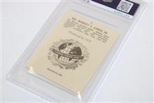 1996 Robert T. Jones Jr. Globe Insurance Famous Golfers Golf Card #1 EX-MT 6 PSA #43891183