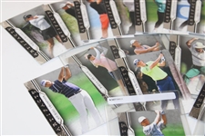 Twenty-Two (22) PGA Tour Upper Deck Artifacts Golf Cards Including Palmer & Nicklaus in Box